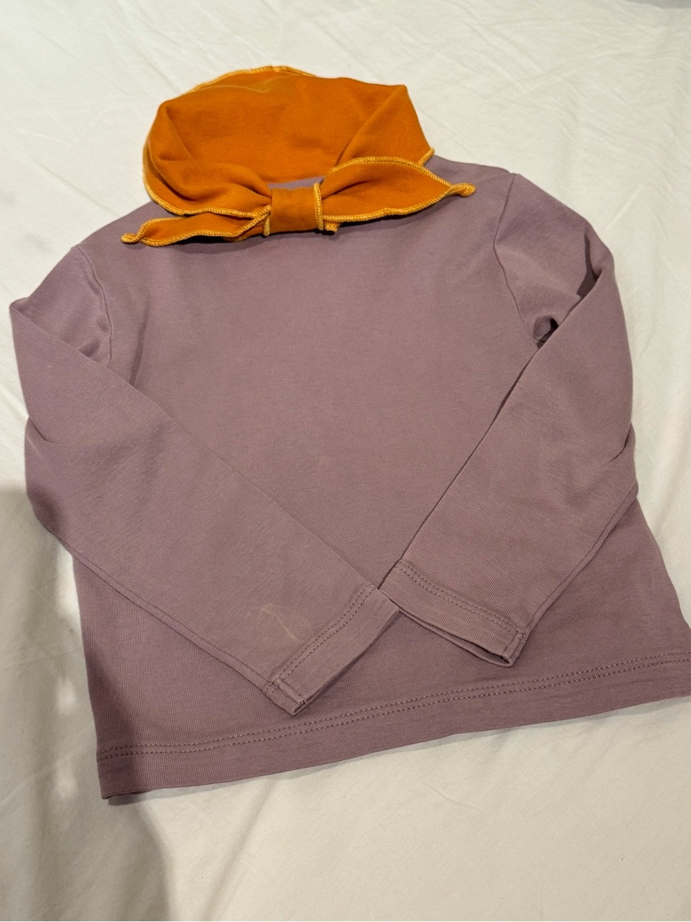 misha puff scout top 3y purple&orange